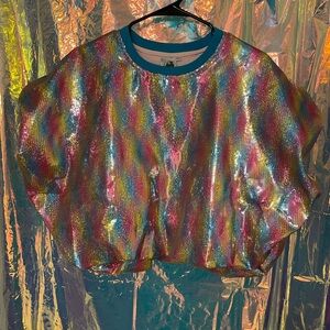 QOS Rainbow Bubble Top